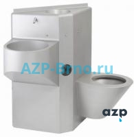 Безопасный нержавеющий комплект унитаз с раковиной и питьевым фонтанчиком BSK 01 AZP Brno Чехия (фото, схема) Безопасный нержавеющий комплект унитаз с раковиной и питьевым фонтанчиком BSK 01 AZP Brno Чехия (фото, схема)