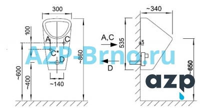 Писсуар GOLEM (ГОЛЕМ) Jika с автоматическим смывом INTELLIGENT IQ AUP 5 AZP Brno Чехия (фото, схема) Писсуар GOLEM (ГОЛЕМ) Jika с автоматическим смывом INTELLIGENT IQ AUP 5 AZP Brno Чехия (фото, схема)